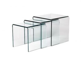 Gigogne: Table basse design en verre 12 mm