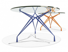 Apollo: Table de repas design ronde en verre par Parri - SoDezign