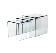 Table Gigogne en verre Design 12mm