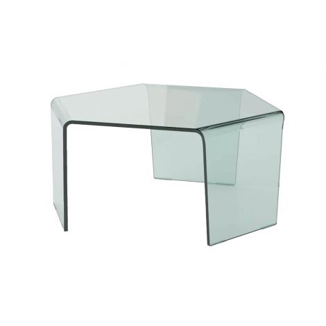 RING Table basse carrée en verre - 115 cm - Design Gianluigi Landoni -  Sovet - Meuble Sodezign
