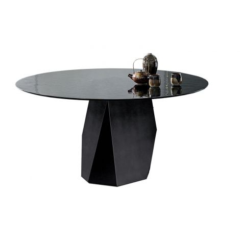RING Table basse carrée en verre - 115 cm - Design Gianluigi Landoni -  Sovet - Meuble Sodezign