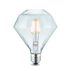 Ampoule à Filament LED Vintage Diamond XL - Transparente - E27 - Ø11,2 cm