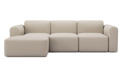 Canapé avec méridienne 3 places Rund - 266 à 335 cm - Design Per Weiss - Tenksom