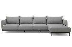 Canapé avec méridienne 4 places Kayto - 340 à 385 cm - Design Per Weiss - Tenksom