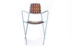Chaise Extérieure 4 pieds en métal OSMO - Design Numen/For Use - Prostoria