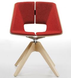 Chaise sur Pied Pivotant en Bois HUG - Design Marcello Ziliani - Infiniti