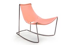 Rocking chair en cuir Apelle DN - Design Beatriz Sempere - Midj