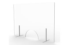 Ecran de comptoir en verre avec fenêtre - 91 cm - Sdz Studio