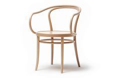Chaise avec accoudoirs 30 - 4 pieds en bois - Design Ton