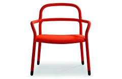 Chaise avec accoudoirs en acier Pippi - Design Roberto Paoli - Midj