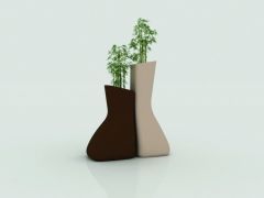 Pot de fleurs Noma twins - Design Javier Mariscal - Vondom