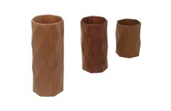 Porte-stylos en bois - lot de 3 - Malagasy collection - Design by Caruso créations