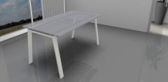 Table de Bureau en Verre TAKE-OFF - Design Perin & Topan - Bralco