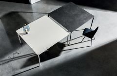 Table de repas carrée SLIM - 90 à 160 cm - Design Matthias Demacker - Sovet