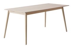 Table de repas extensible MEZA - bois et FENIX - Piétement bois massif - 165x90 / 210x306 cm -  Design By HAMMEL