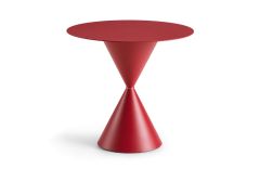Table avec plateau rond Clessidra - 100 à 120 cm - Design Paolo Vernier - Midj