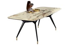 Table de repas rectangle arrondi Arkos - 180 à 220 cm - Design Gianluigi Landoni - SOVET