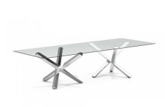 Table de repas rectangulaire en verre Aikido - 320 cm - Design Studio Sovet 