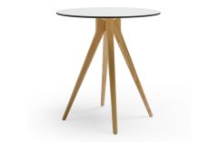 Table de repas ronde en bois BILLY - 70 cm - Design Quinti Lab 