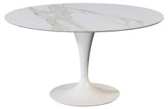Table de repas ronde Flûte - Ø 100 à 150 cm - Design Studio Sovet