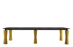 Table de réunion rectangulaire First Class - 150 à 450 cm - Design Roberto Baciocchi - Quinti