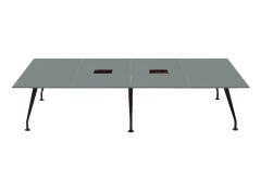 Table de réunion rectangulaire Infinity - 225 à 450 cm - Design Roberto Baciocchi - Quinti