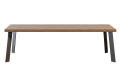 Table Seattle en bois de chêne plaqué - 180 cm - Personnalisable - Devina Nais