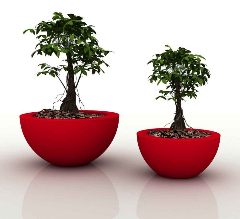 Pot design pour plantes d'intérieur- Bronze