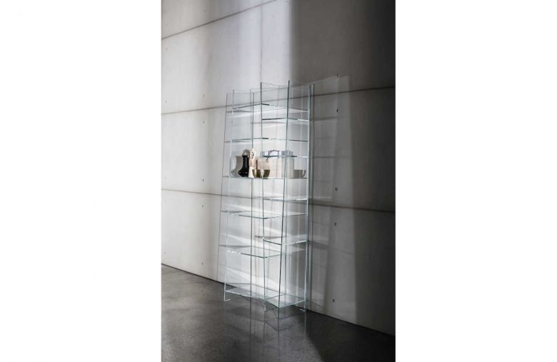 Etagere bibliotheque en verre Delphi - 96 à 190 cm - Design Studio Sovet 
