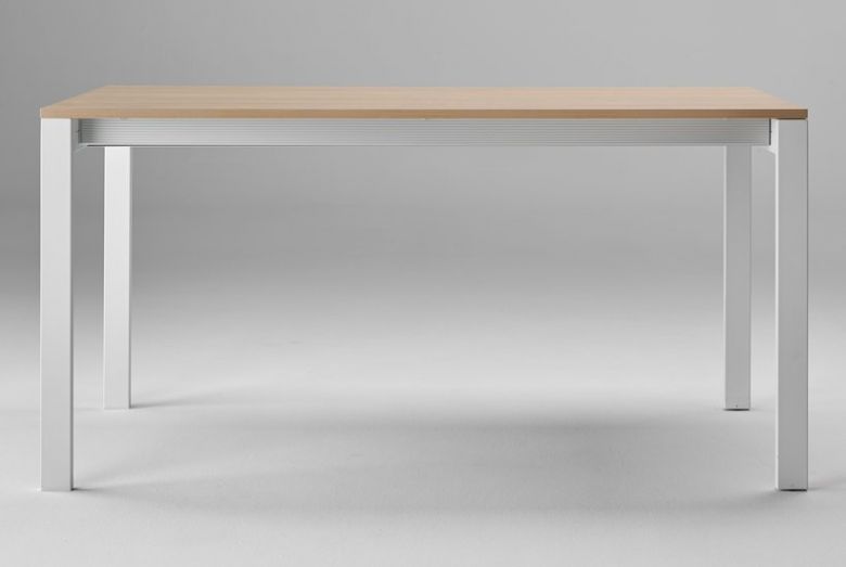 Table rectangulaire avec 1 rallonge de 50cm Hamburg